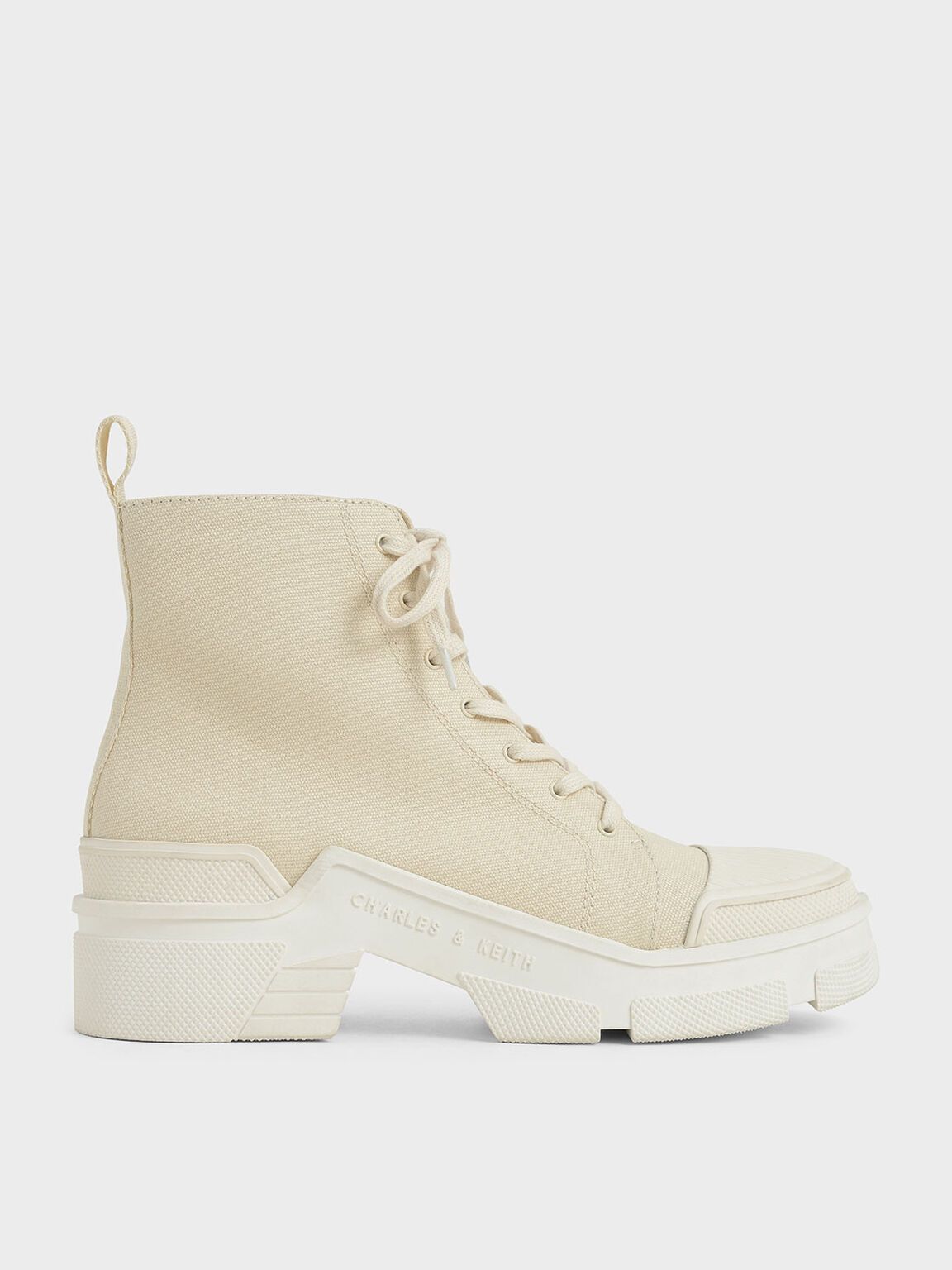 High-Top-Sneaker aus Segeltuch