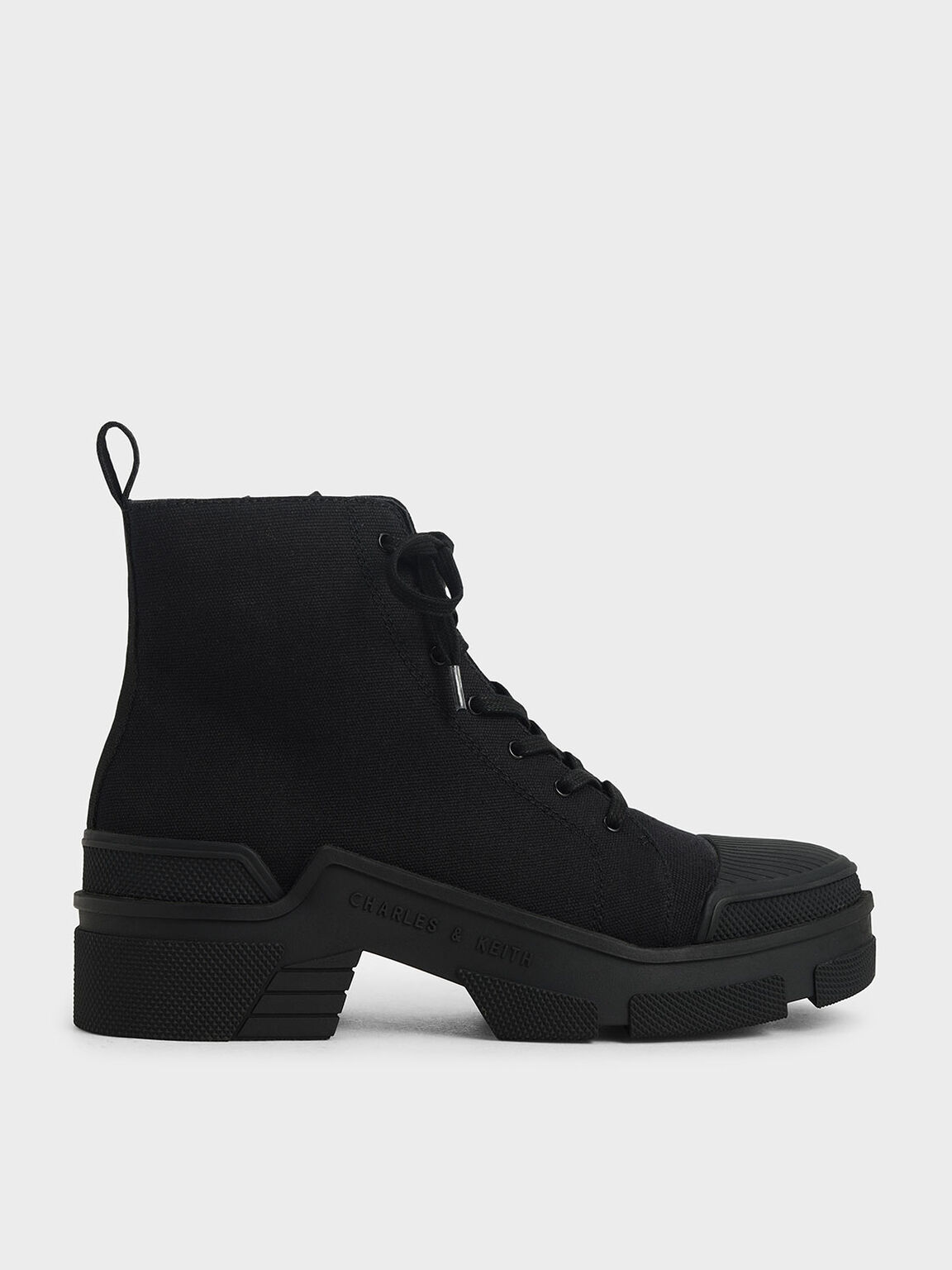 High-Top-Sneaker aus Segeltuch