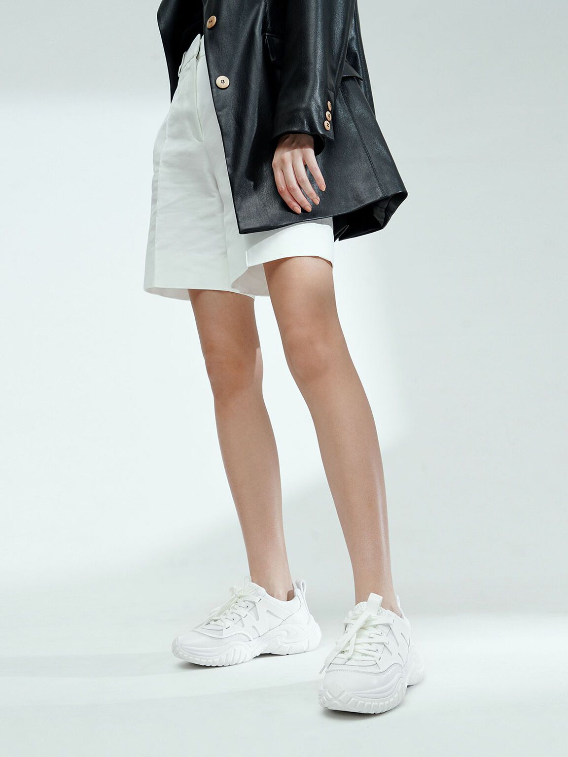 Chunky-Sneaker aus Mesh und Netz
